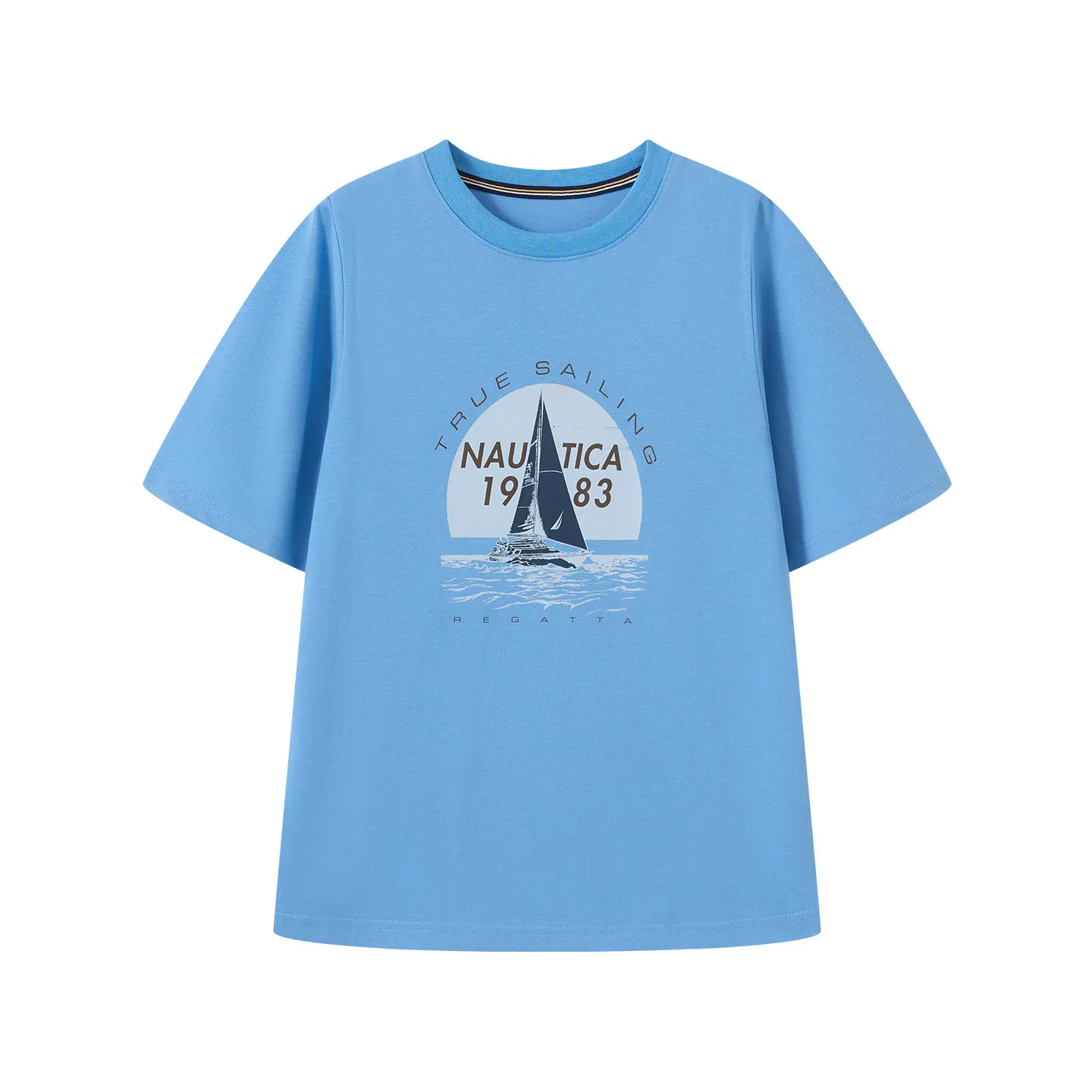Детская футболка с круглым вырезом NAUTICA, Light Blue