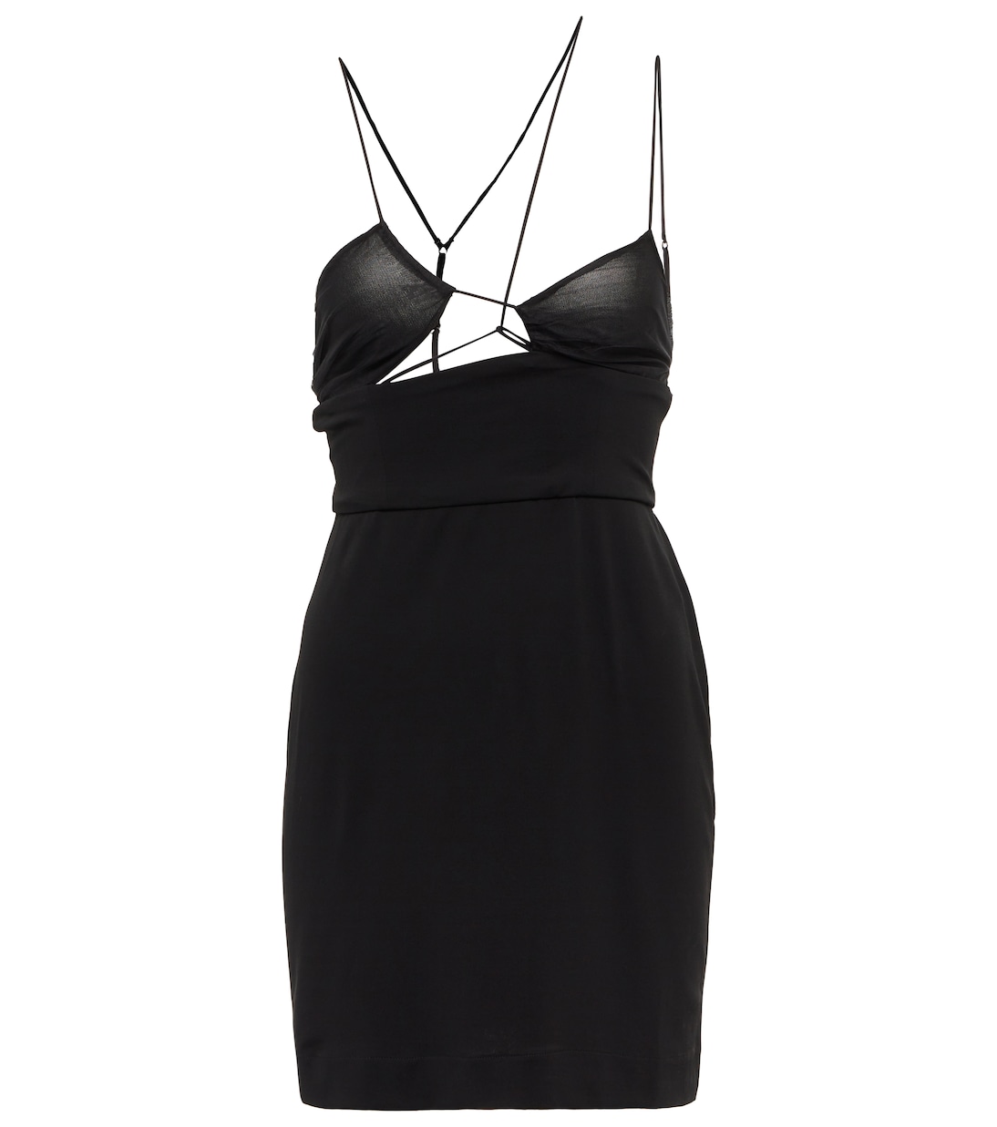 

Мини-платье с вырезом Nensi Dojaka, черный