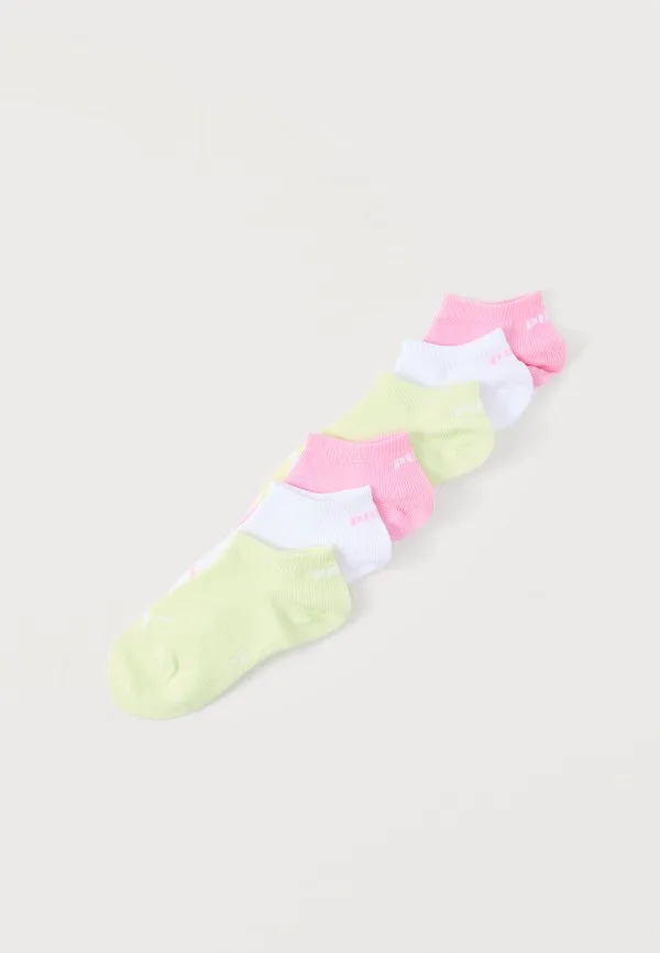Носки для кроссовок унисекс, 6 пар. Puma, Pink/White/Apple Spritz