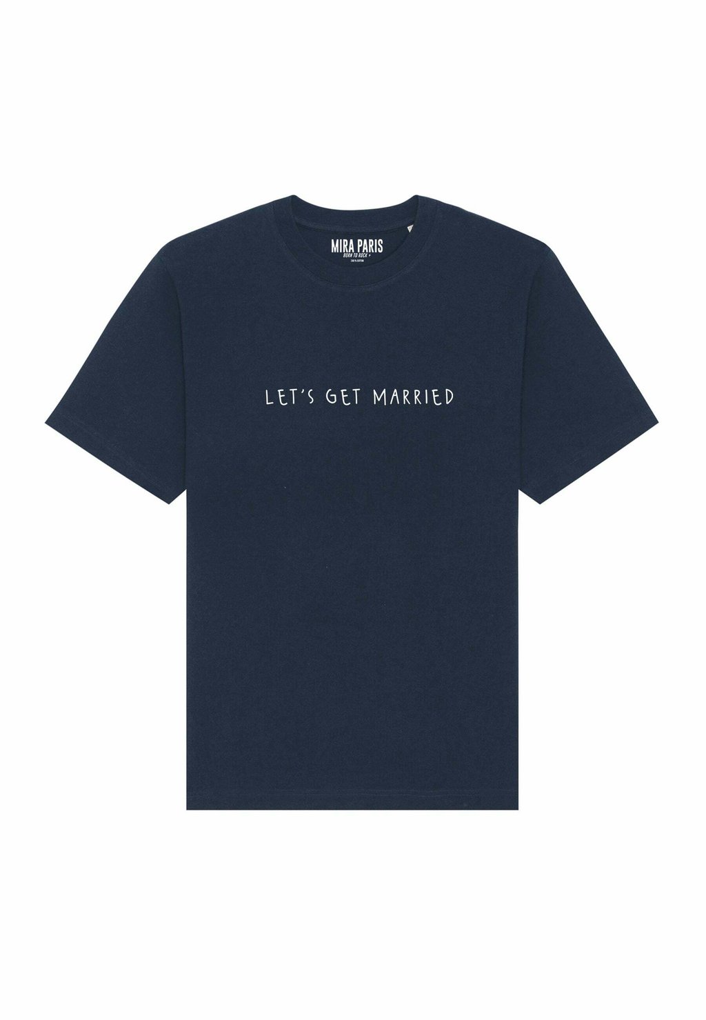 

Футболка с принтом LETS GET MARRIED PRINT HEAVYWEIGHT Mira Paris, темно-синий