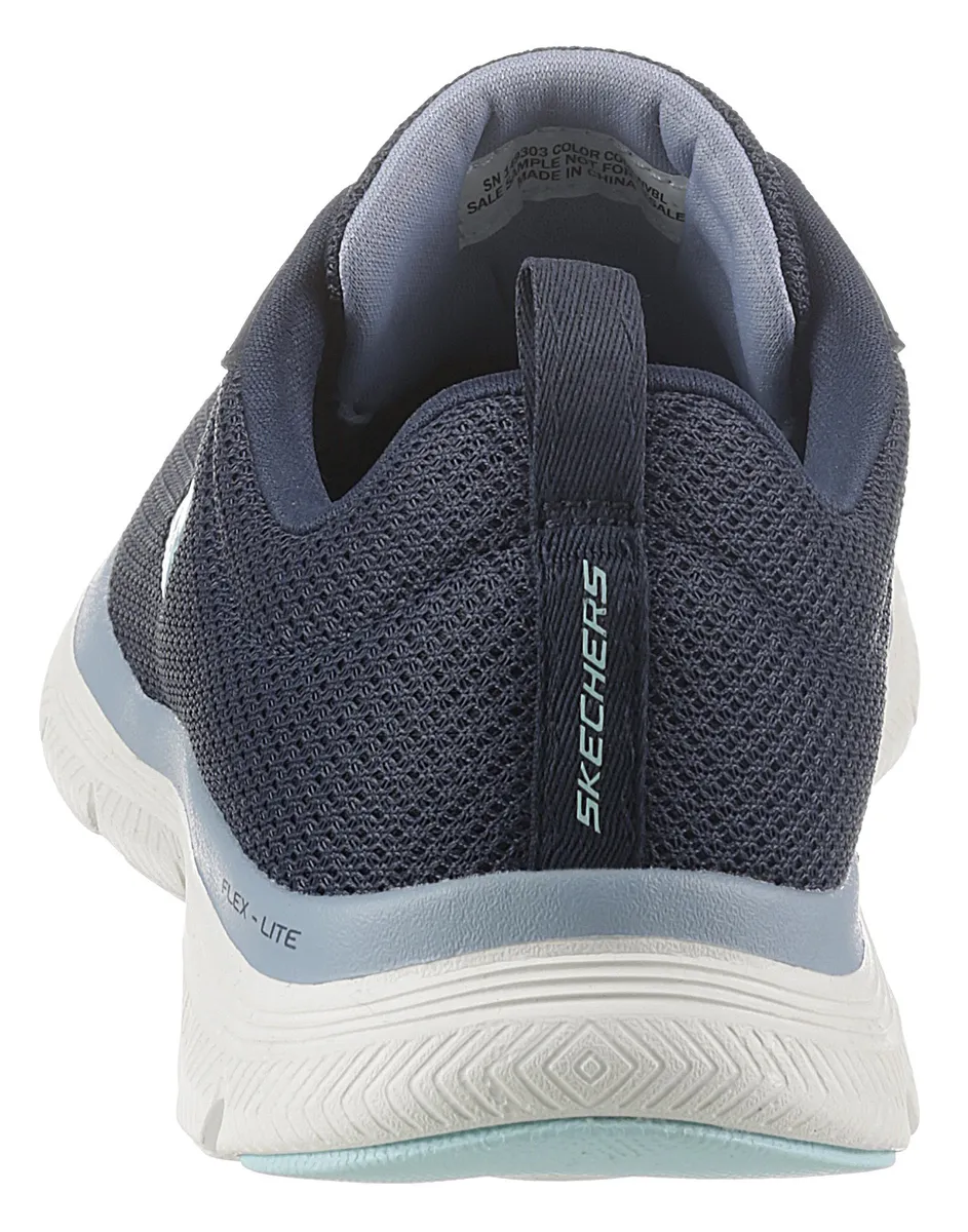 Кроссовки Skechers "FLEX APPEAL 4.0 BRILLINAT VIEW", с пеной с эффектом памяти с воздушным охлаждением, повседневная обувь, полуботинки, туфли на шнуровке, цвет морской волны — фото 2