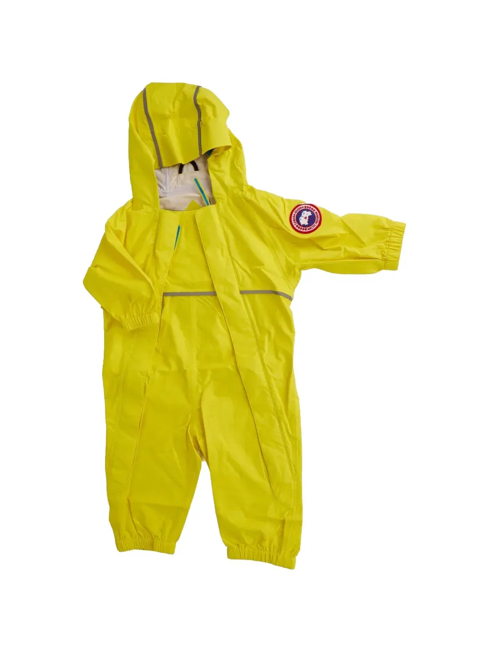 Зимний комбинезон с нашивкой логотипа Canada Goose Kids, желтый