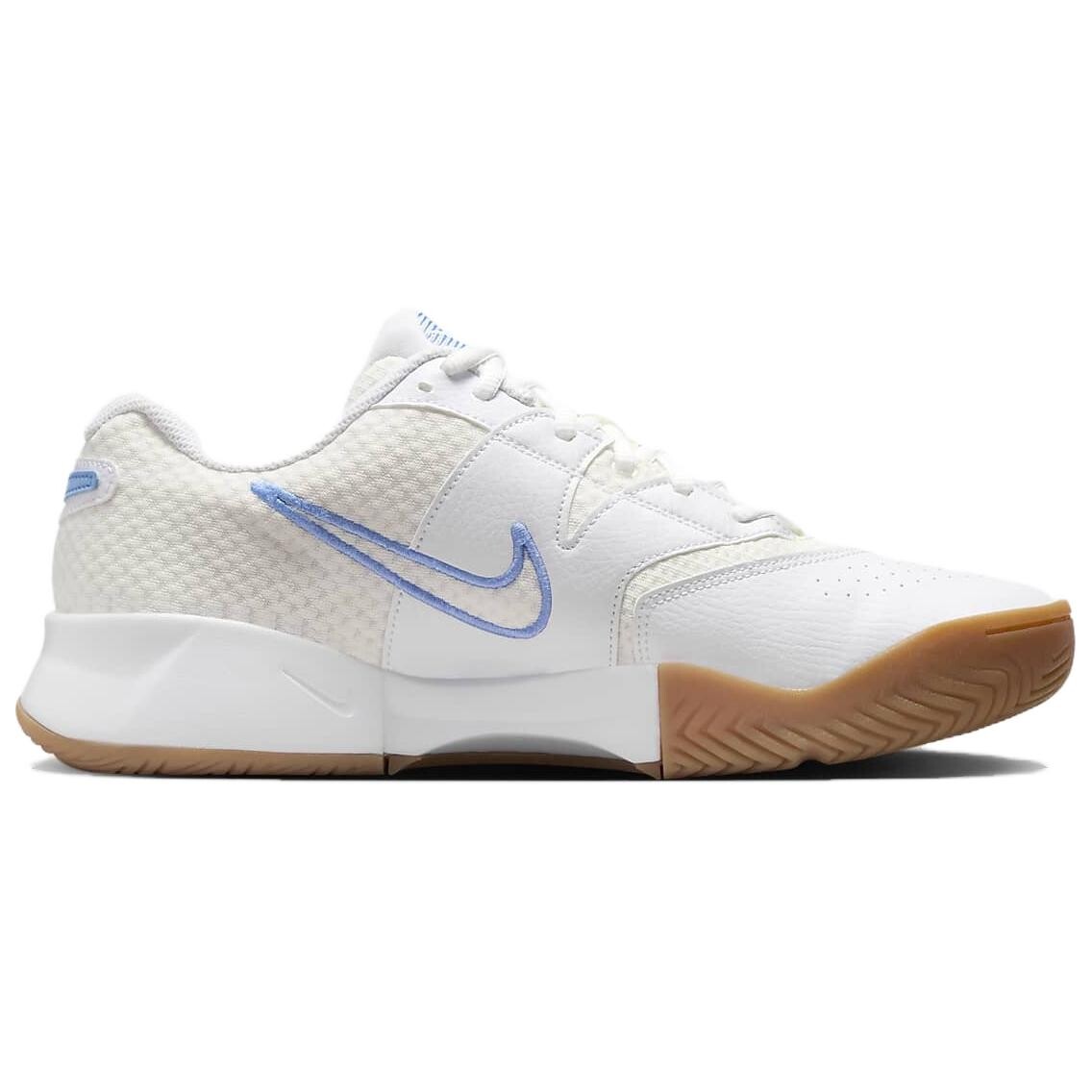 Кроссовки Nike Court Lite Tennis Shoes Men Low-top White Sail, White Rubber, Light Brown, Light Blue., белый/голубой — фото 2