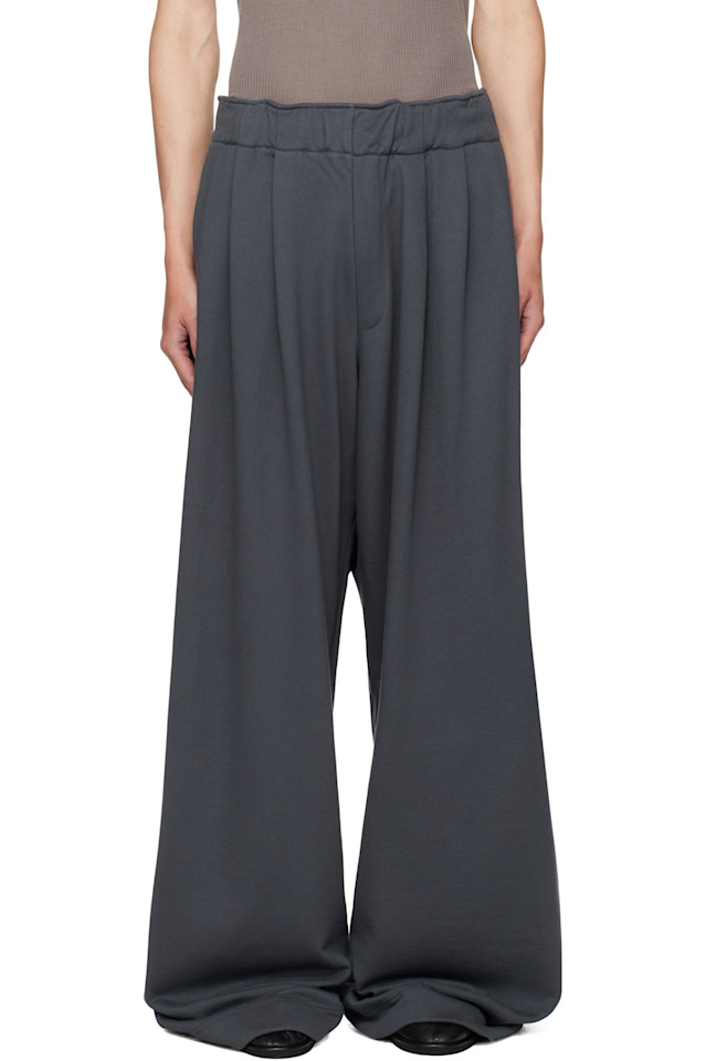 

Dries Van Noten Синие плиссированные спортивные штаны