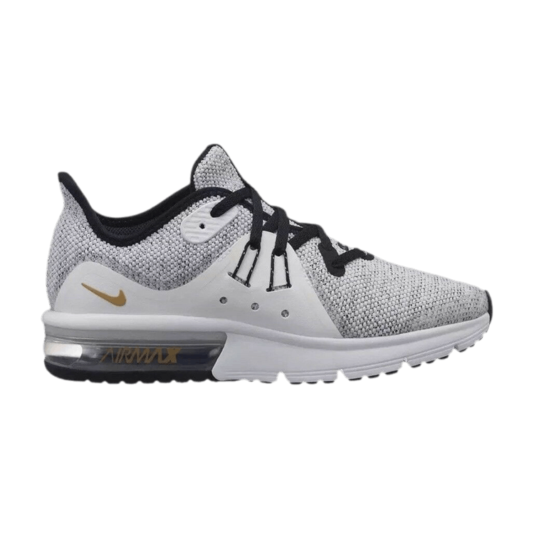

Кроссовки Air Max Sequent 3 GS 'Black White', черный