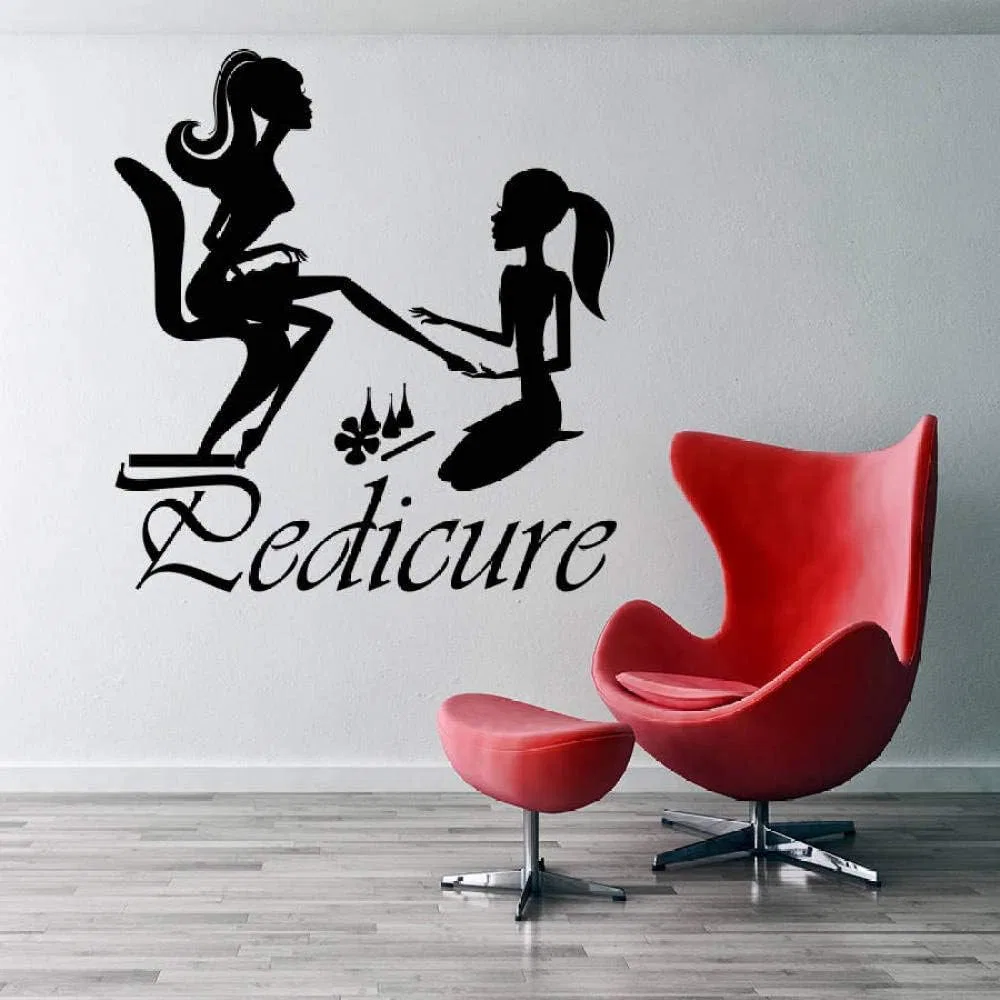 Виниловая наклейка на стену «Nail Art Studio» для салона красоты Qyznbmj