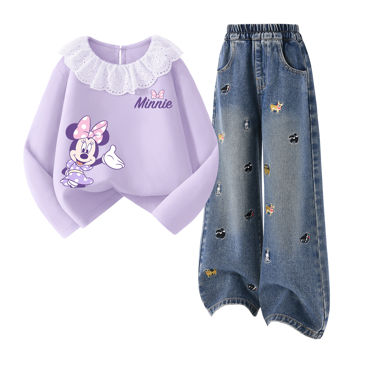 

Детская повседневная спортивная одежда Disney, фиолетовый