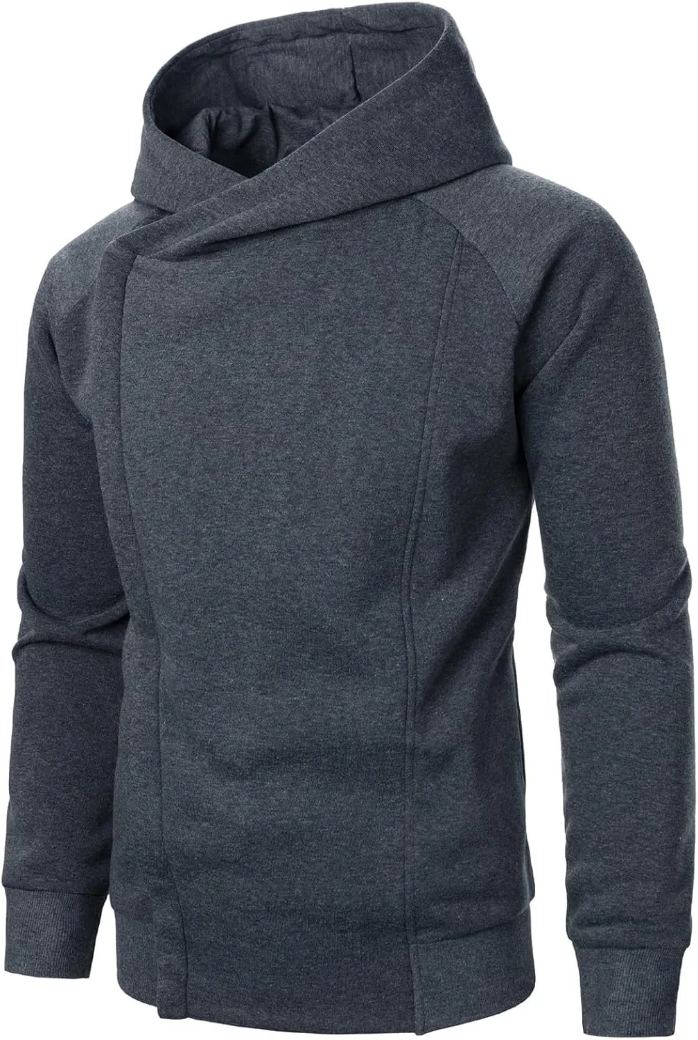 

Мужской худи с боковой молнией, длинный рукав, Slim Fit MBDWWLC