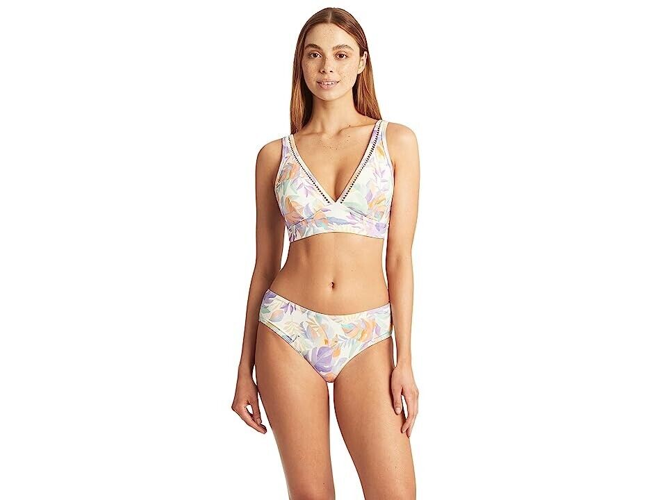 

Женский купальник Sea Level Swim Botanica Longline Top, белый, тропический, JDM644
