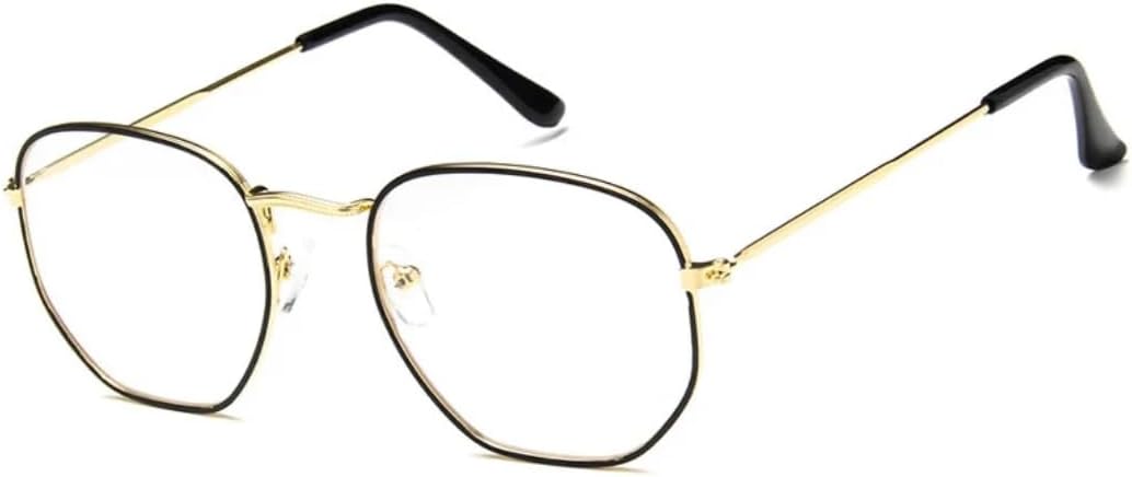 

Солнцезащитные очки с защитой от УФ-излучения UV400 | Овальные прозрачные линзы, металлическая оправа в стиле панк | для женщин и мужчин, для занятий спортом на открытом воздухе и вождения DSVIGF, Goldblack