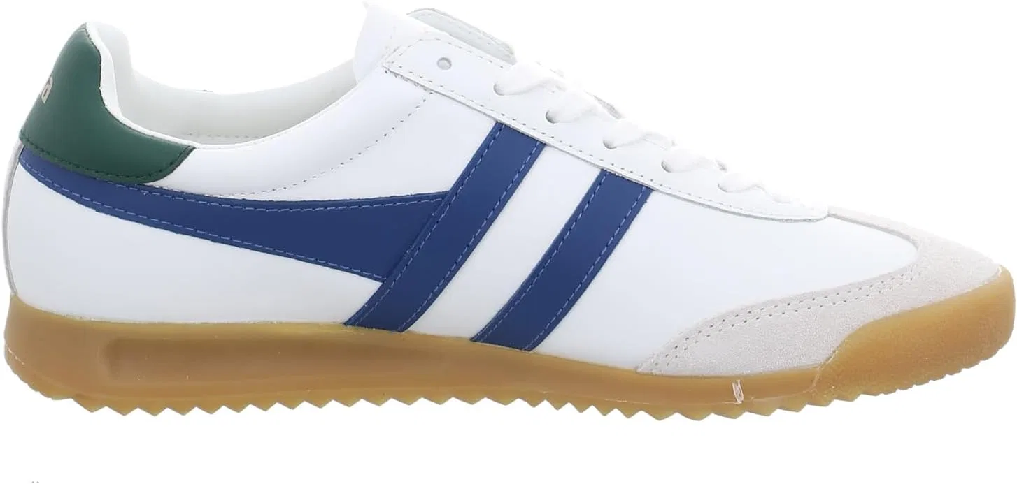 Кроссовки Gola Unisex Torpedo из кожи, White Navy Blue Evergreen — фото 3