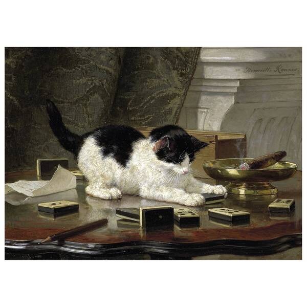

Картина на холсте LegendArte Die Katze im Spiel, многоцветный