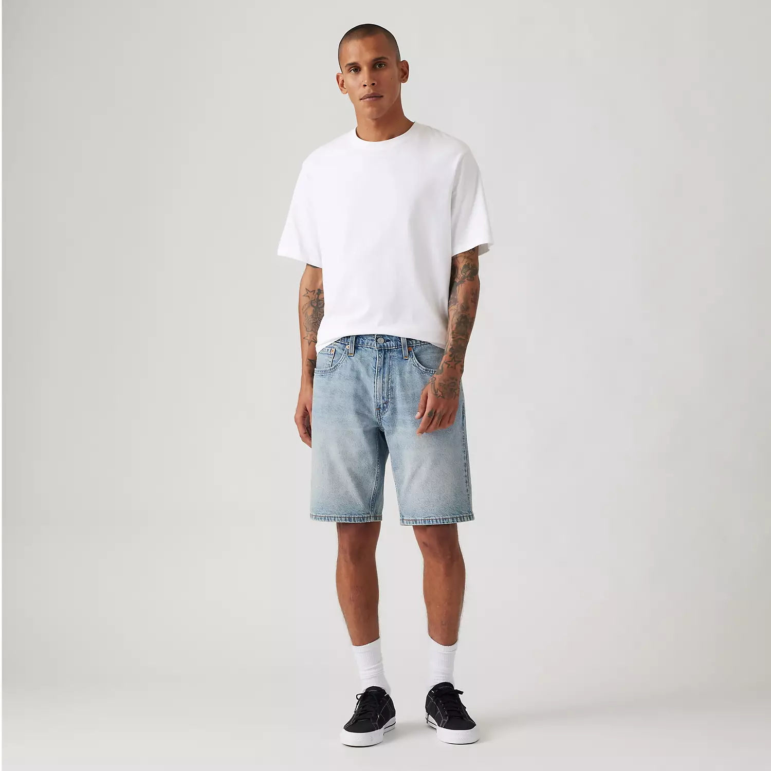 445 Спортивные мужские шорты Levi's, цвет Atlas Skies - Light Wash — фото 2