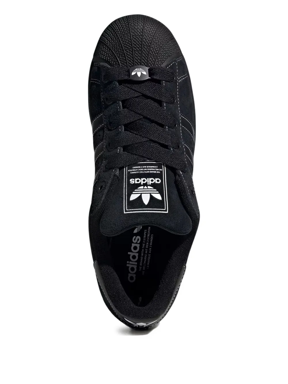 Кроссовки Superstar II Core Black Adidas, черный — фото 2