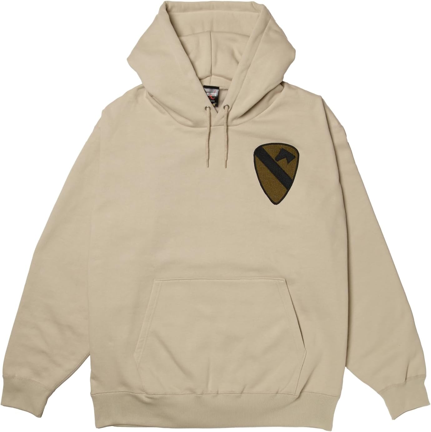 

Толстовка с капюшоном в стиле F, нашивка с гербом армии США, флисовая подкладка, пуловер, цвет: серый (stone) F-Style