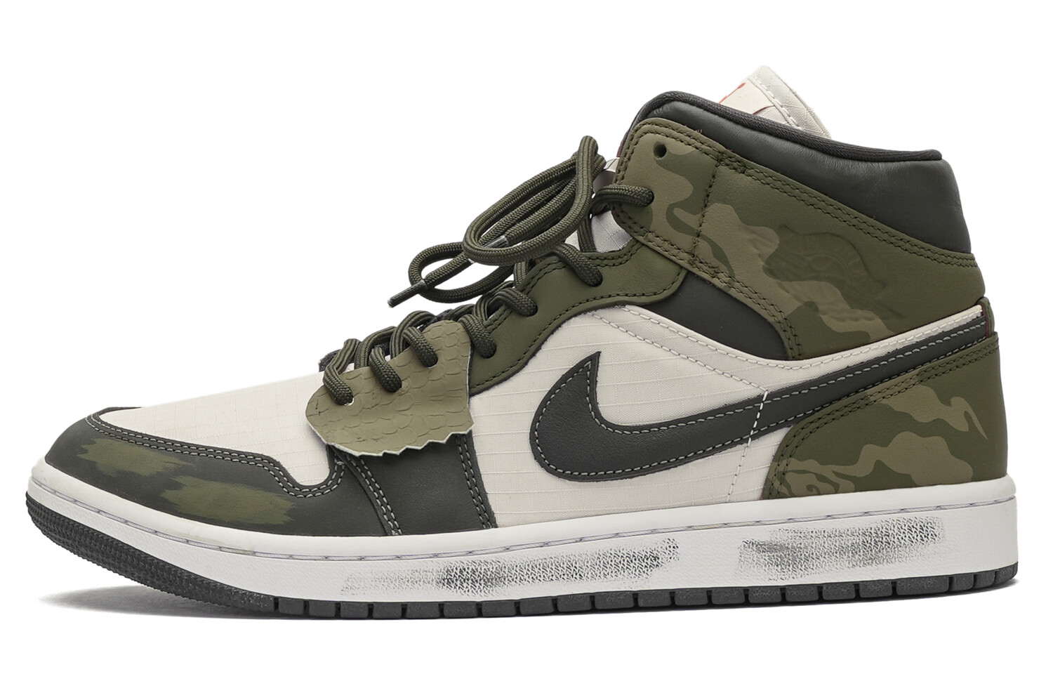 

Баскетбольные кроссовки Air 1 Vintage женские с высоким верхом, зеленый Jordan