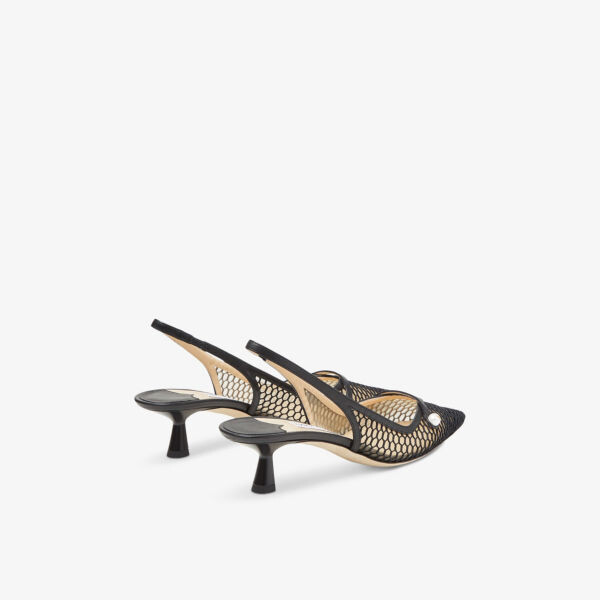 Туфли Amita 45 с острым носком и сетчатым каблуком Jimmy Choo, черный — фото 4