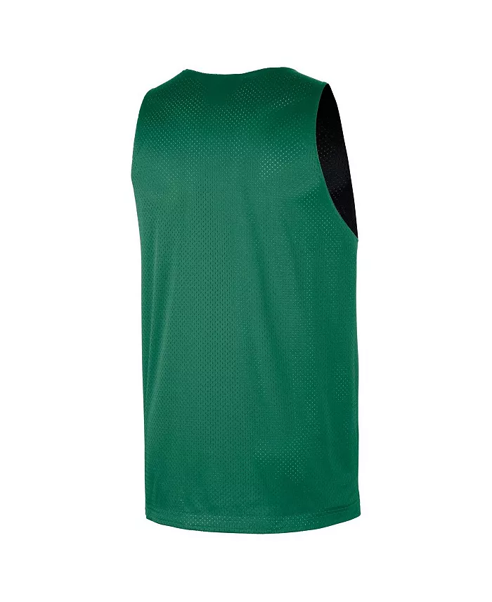 Мужская реверсивная сетчатая тренировочная футболка Kelly Green/Black Boston Celtics Courtside Nike — фото 4