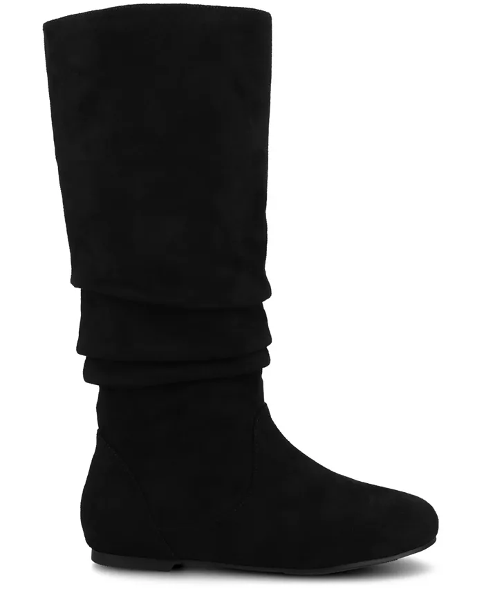 Женские сапоги Jayne Extra Wide Calf Slochy до колена Journee Collection, черный — фото 2