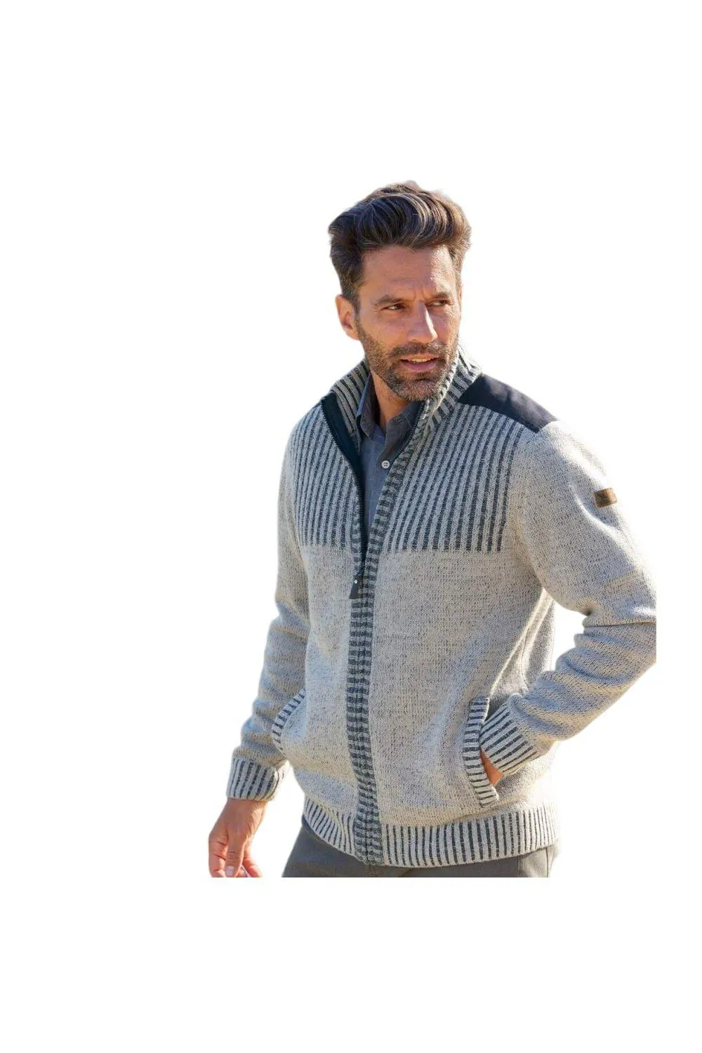 

Трикотажная куртка в рубчик Atlas for Men, синий