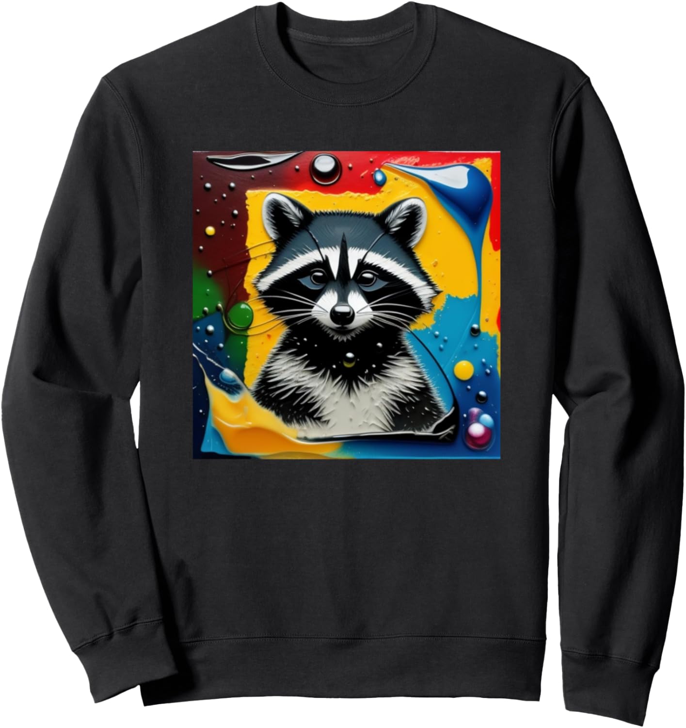 

Яркая толстовка с изображением енота Racoons - Bears Men Boys Kids Women Girls Gift, черный