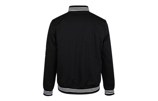 Куртка adidas originals Varsity Bomber Athleisure Casual Sports Jacket Black, черный — фото 2