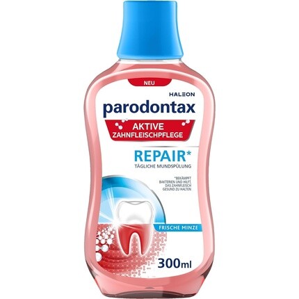 

Parodontax Active Gum Care Восстанавливающий ополаскиватель для рта* 300 мл со вкусом свежей мяты, без спирта