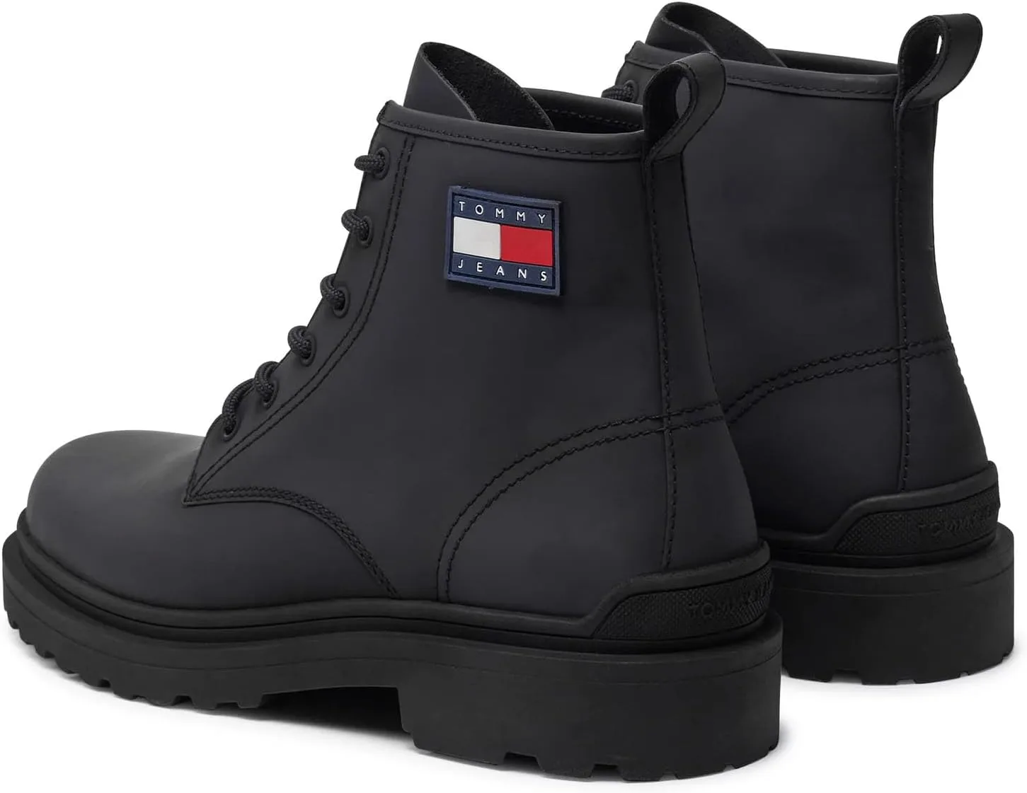 Ботинки Tommy Jeans мужские ботильоны на шнуровке, черный — фото 3