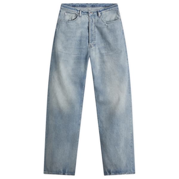 

Широкие джинсы с потертостями Maison Margiela, голубой