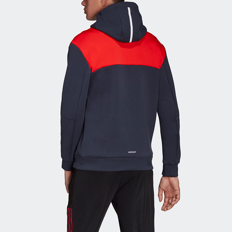 Adidas Куртка Бавария Мюнхен мужская тёмно-синяя, Dark Navy Blue Blue — фото 3