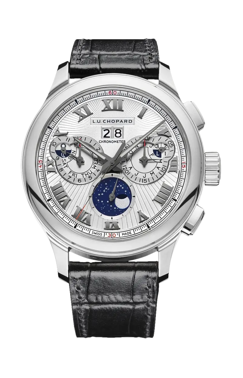 

L.u.c perpetual chrono 45 мм, механический, этическое белое золото - лимитированная серия - 161973-1002 CHOPARD