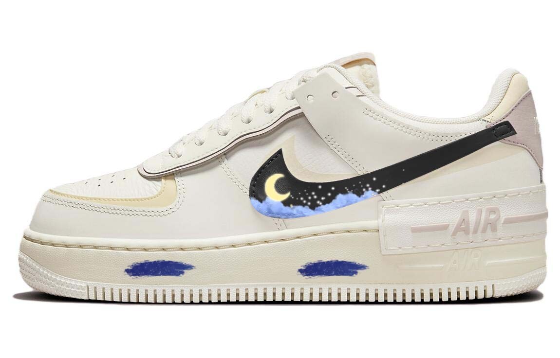 

Кроссовки Nike Air Force 1 Skateboarding Shoes Unisex Low-top White/purple, цвет Off White