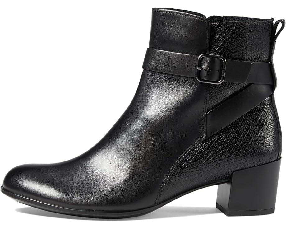 Ботинки ECCO Dress Classic 35 mm Buckle Ankle, цвет Black/Black — фото 4