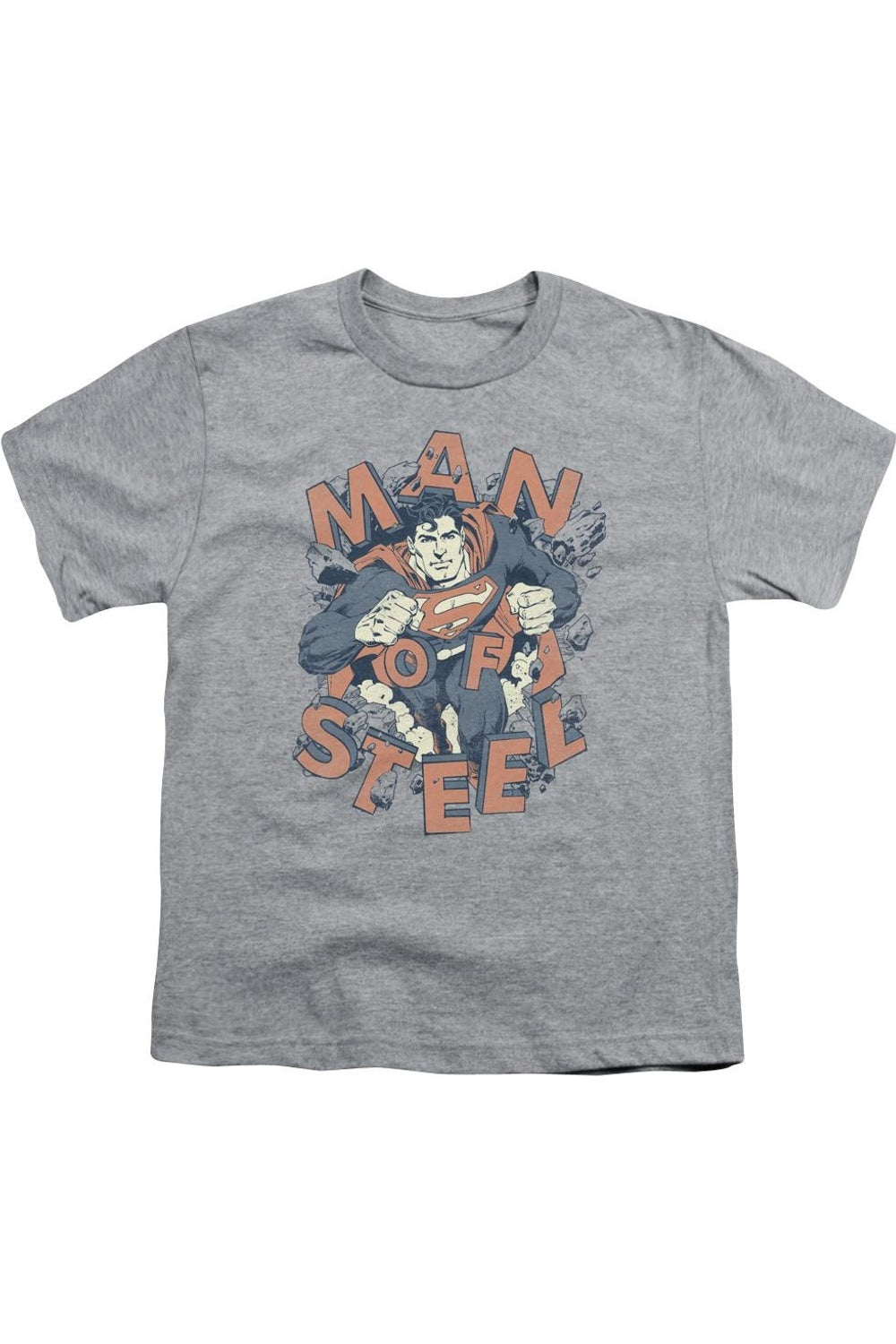 

Футболка с коротким рукавом для детей "Superman Coming Through" Gildan, Athletic Heather