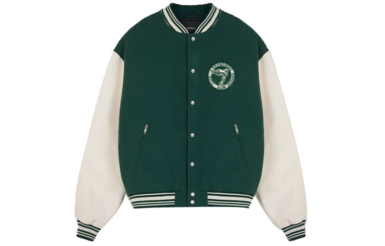 

REPRESENT Бейсбольная куртка мужская зеленая, Зеленый, REPRESENT Бейсбольная куртка мужская зеленая
