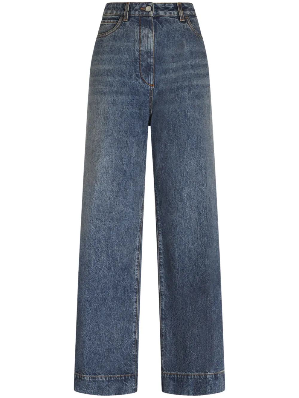 

Расклешенные джинсы с завышенной талией ETRO, синий