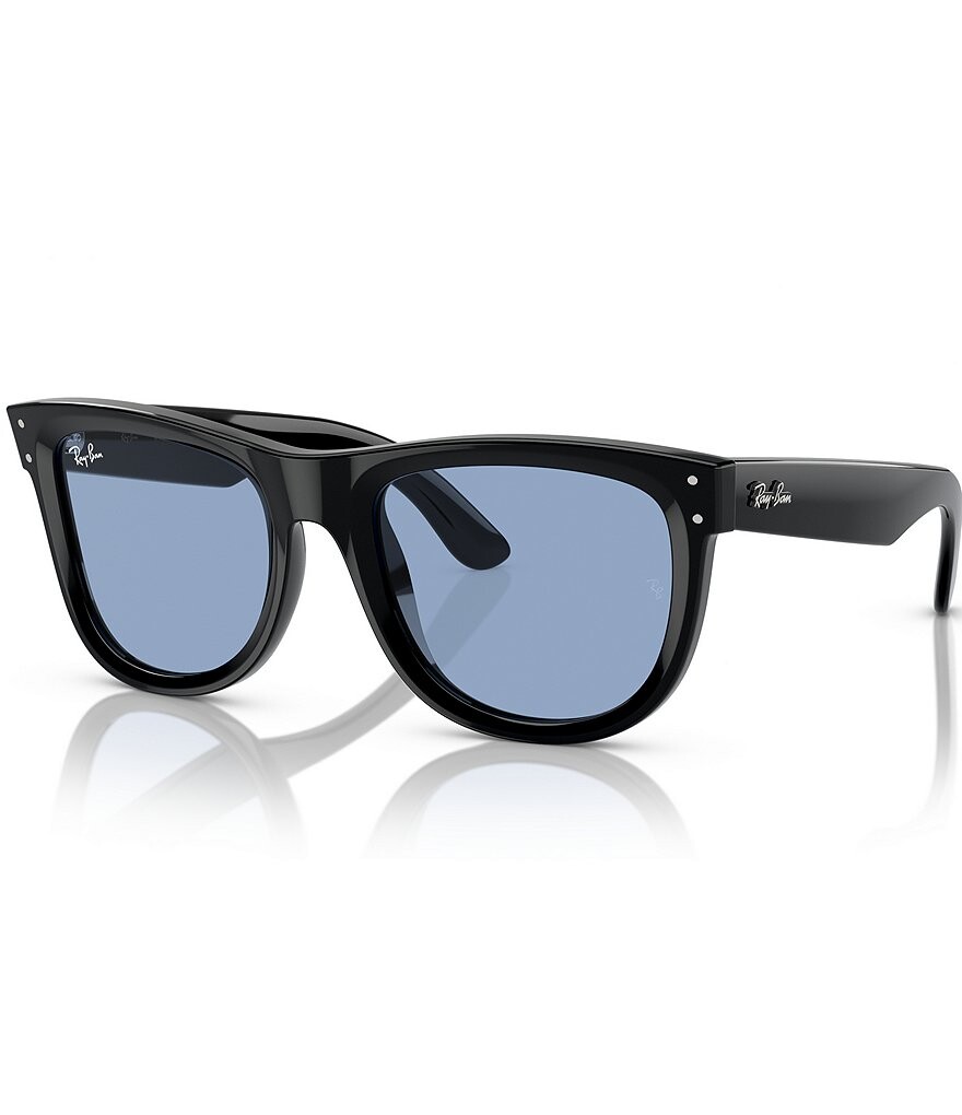 

Квадратные солнцезащитные очки Ray-Ban унисекс Wayfarer с обратной стороны 50 мм, черный