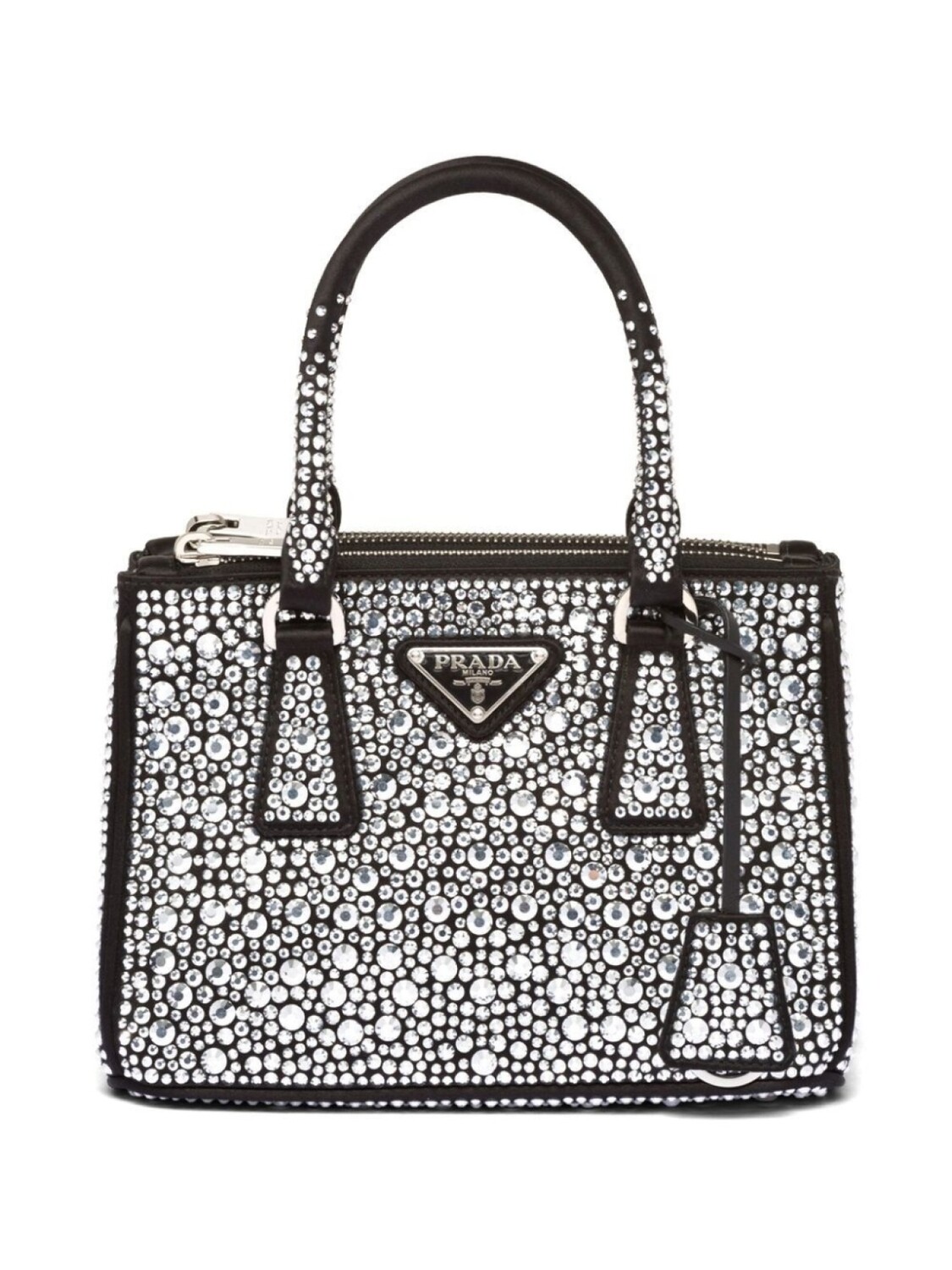 

Мини-сумка Prada Galleria с кристаллами, черный