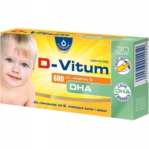 

D-vitum 600 DHA витамин D КАПСУЛЫ твист-офф 30