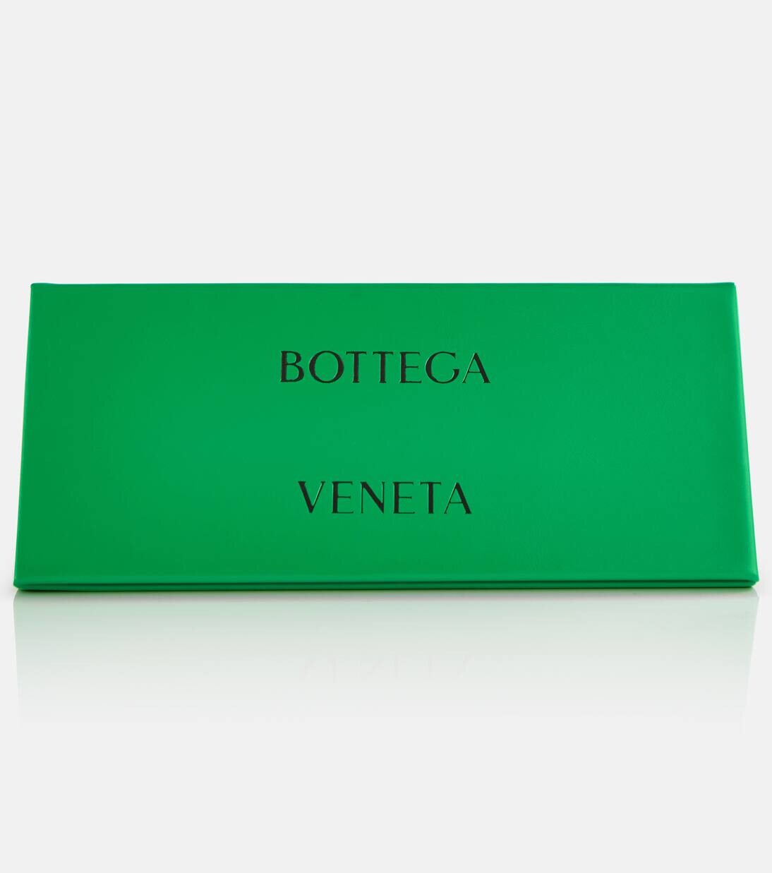 Классические очки-авиаторы Bottega Veneta, цвет gold-gold-transparent — фото 4