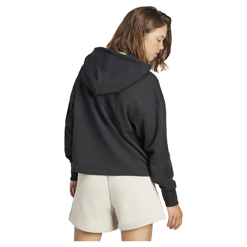 Толстовка adidas All SZN French Terry Loose full zip, черный — фото 2