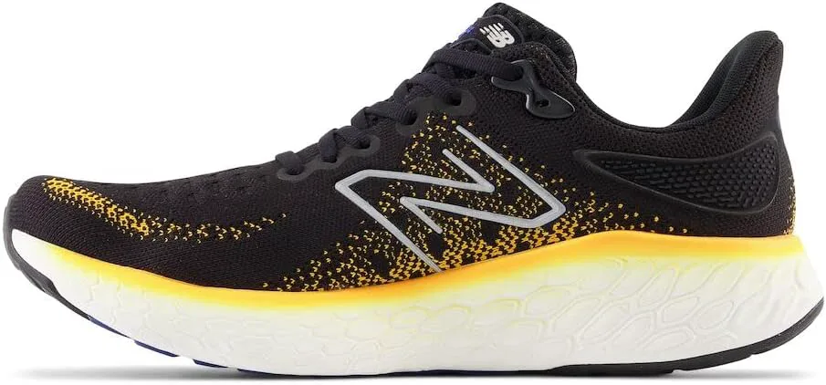 Мужские кроссовки New Balance Fresh Foam X 1080 V12 без шнурков, черный/золотой — фото 3
