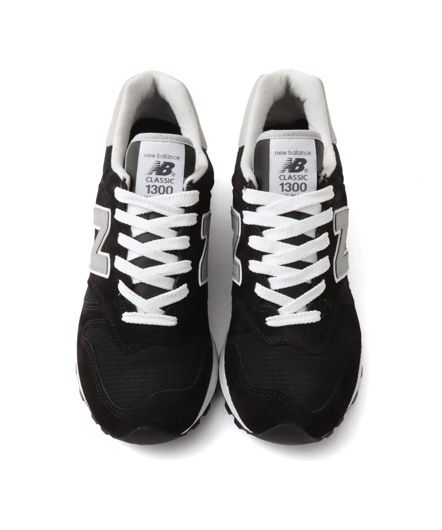 Унисекс кроссовки из замши и сетки U1300BK New Balance чёрные — фото 2