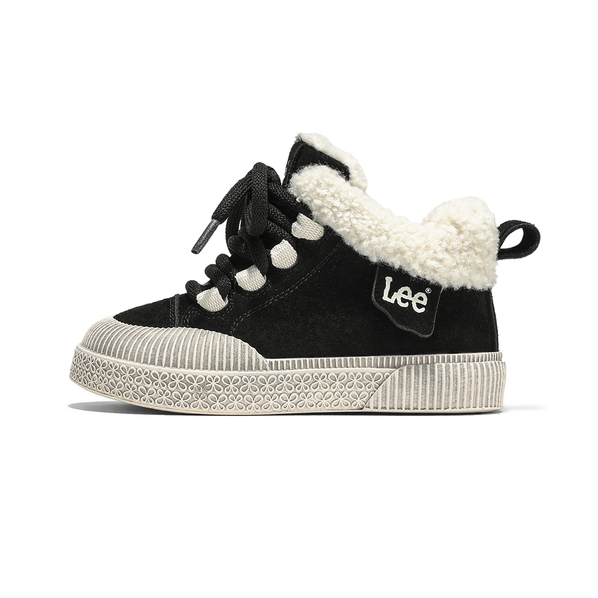 

Термостойкие абразивоустойчивые противоударные мид-топы детские повседневные кроссовки Kids' LEE KIDS, черный