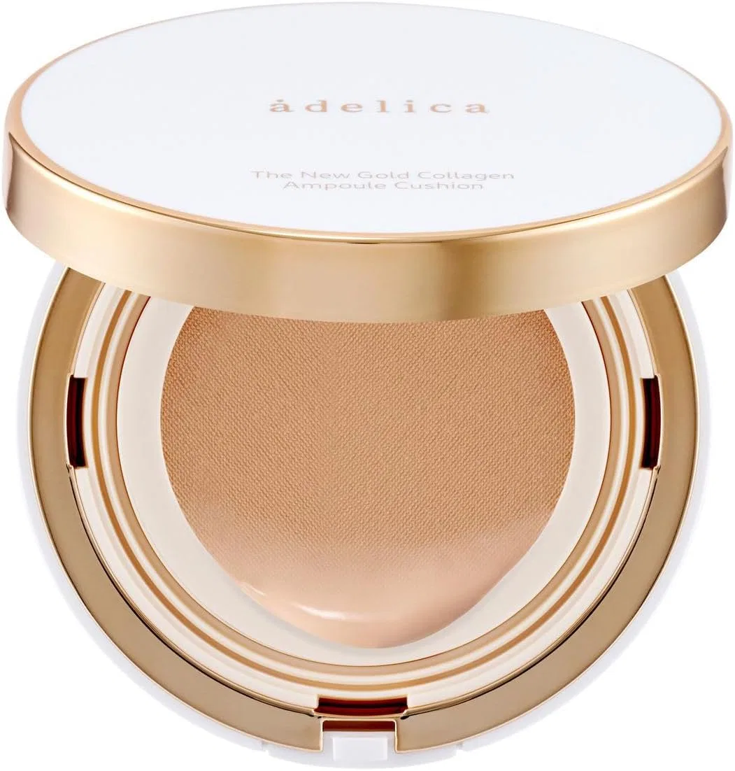 Тональное средство Atomy The New Gold Collagen Ampoule Cushion, набор с рефиллом, 02 Natural Vanilla — фото 2