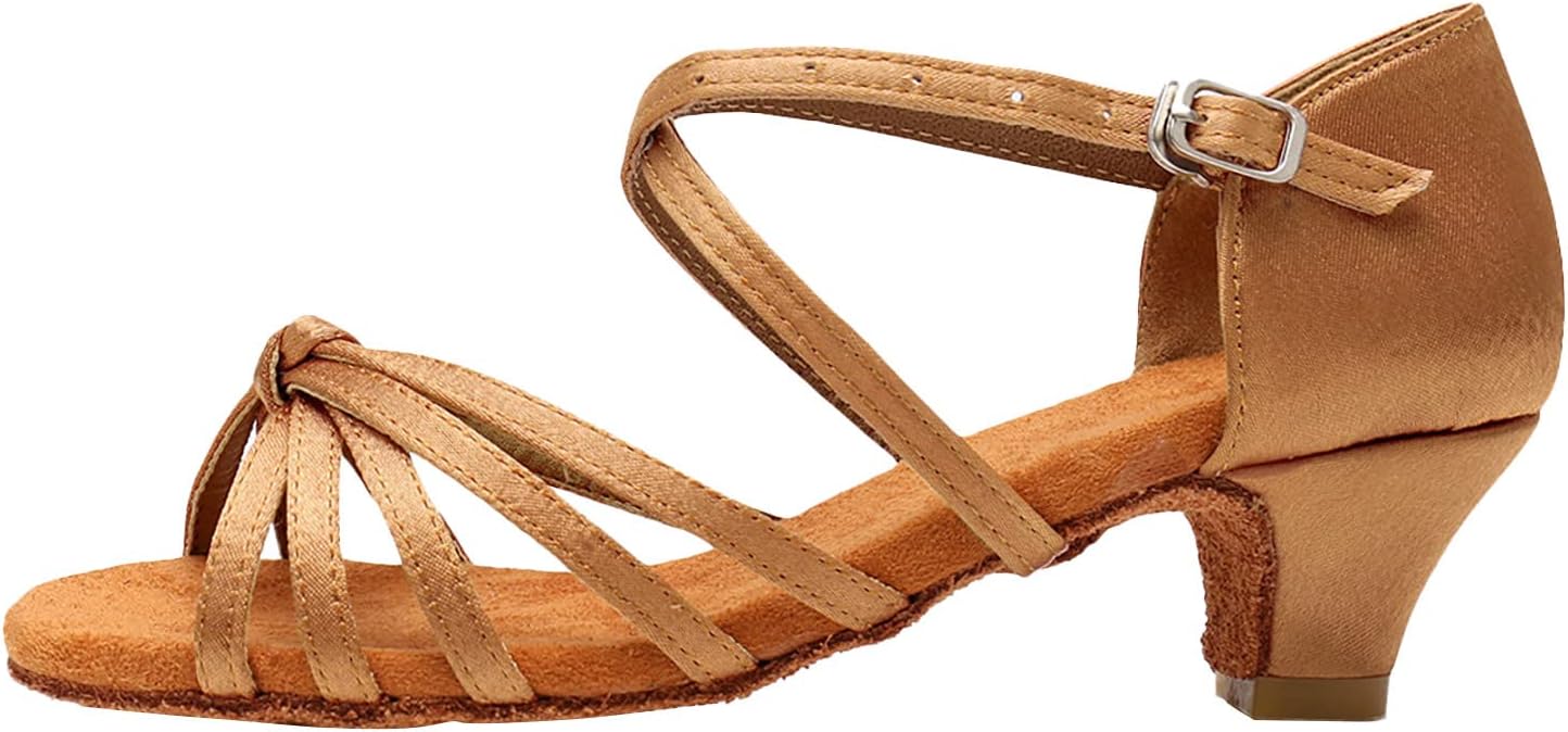 

Женская модная обувь с мягкой подошвой, удобная, противоскользящая, для латиноамериканских танцев, низкий каблук, размер 6,5 Generic, хаки