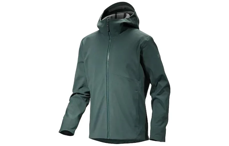 Куртка SAWYER мужская с капюшоном, мягкая мембранная Arcteryx, Dark Cloud Gray/Cloud — фото 4