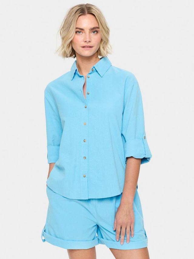 

Рубашка Zalinda с подкатанными рукавами Saint Tropez, Blue