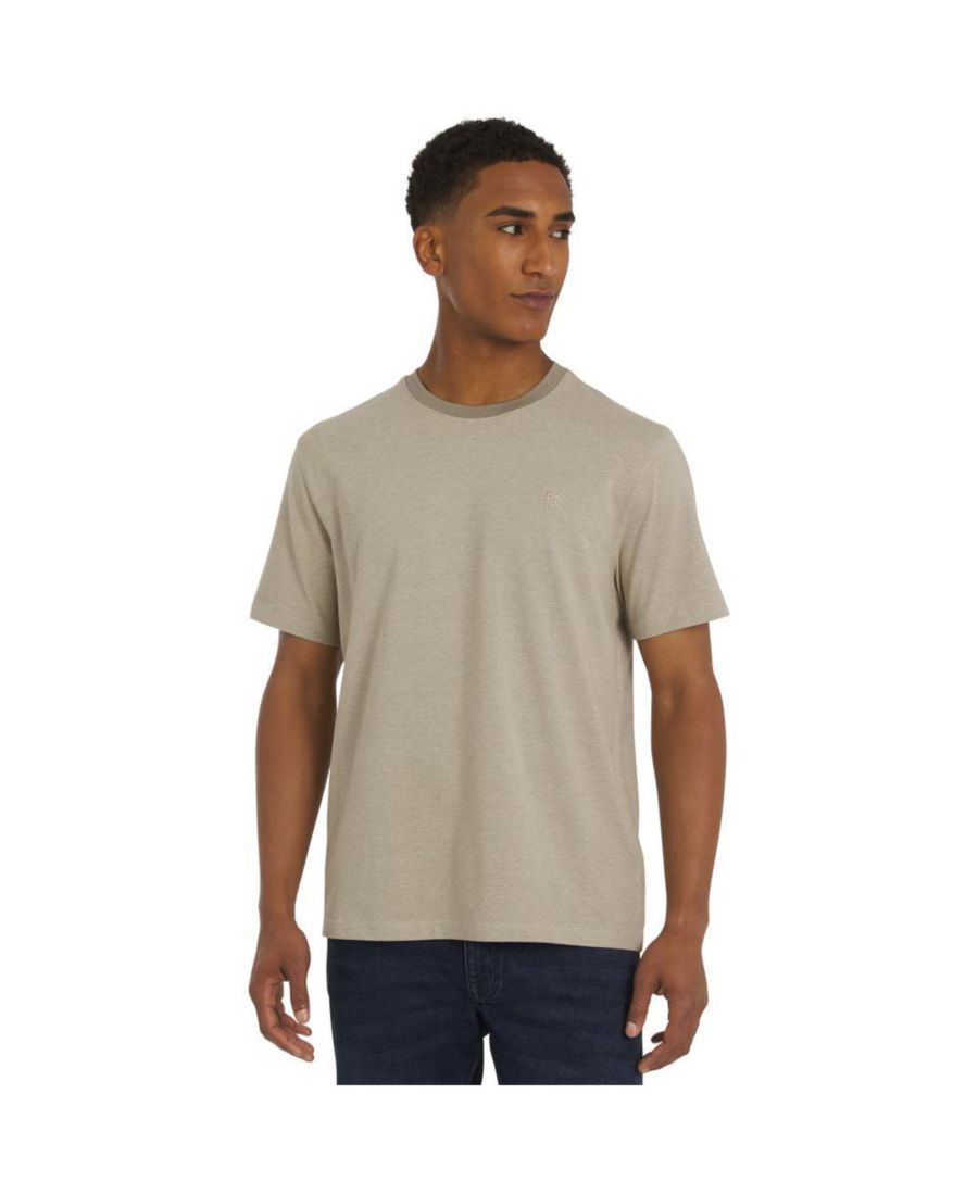 

Мужская футболка Metropolis в полоску, окрашенная пряжей DKNY, Mocha