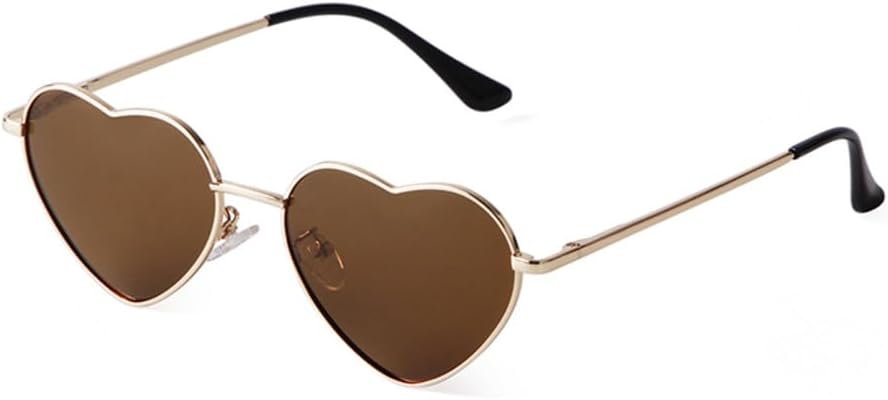 

Модные металлические солнцезащитные очки с розовым сердечком для женщин и мужчин, стильные очки с синими линзами в форме океана, солнцезащитные очки для женщин TYUVIVO, C7